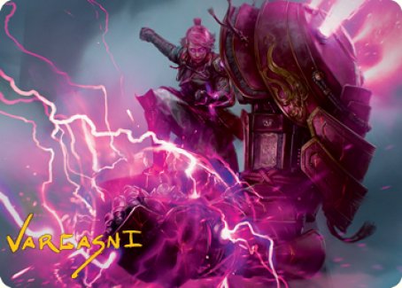 Voltage Surge Art Card (Gold-Stamped Signature) [Kamigawa: Neon Dynasty Art Series] - Magic: The Gathering - Card Brawlers | Quebec | Canada |