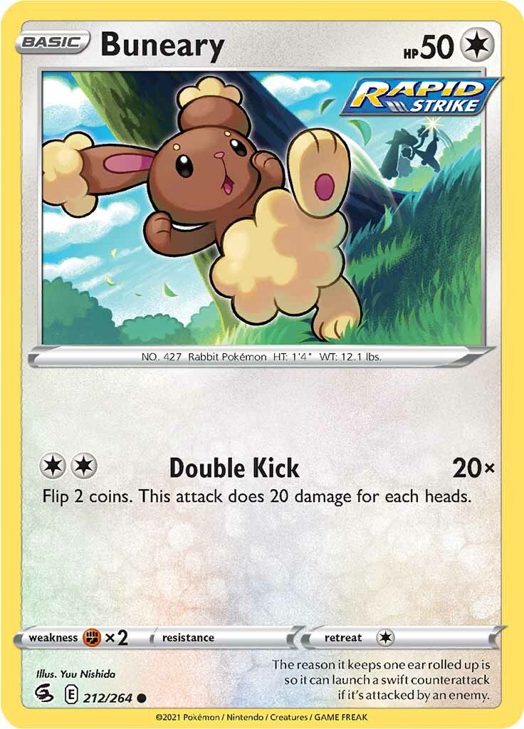 Buneary (212/264) [Sword & Shield: Fusion Strike] - Pokémon - Card Brawlers | Quebec | Canada |