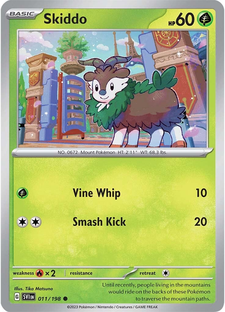 Skiddo (011/198) [Scarlet & Violet: Base Set] - Pokémon - Card Brawlers | Quebec | Canada |