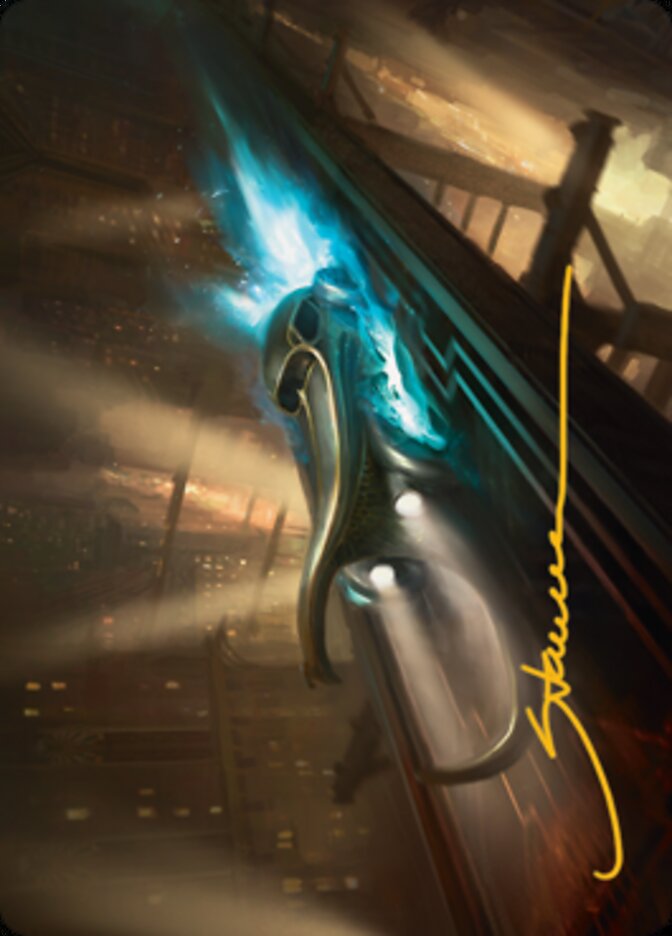 Run Out of Town Art Card (Gold-Stamped Signature) [Streets of New Capenna Art Series] - Magic: The Gathering - Card Brawlers | Quebec | Canada |