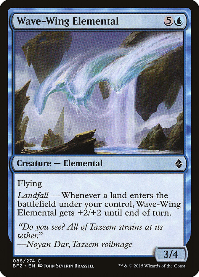 Wave-Wing Elemental [Battle for Zendikar] - Magic: The Gathering - Card Brawlers | Quebec | Canada |