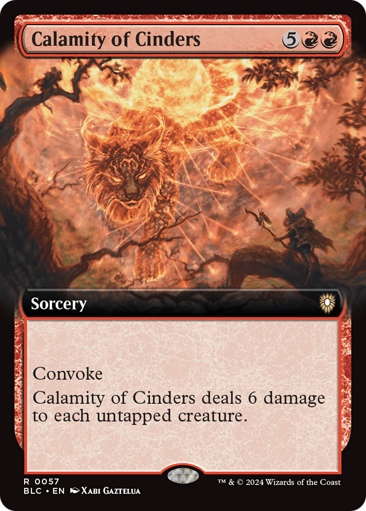 Calamity of Cinders (Extended Art) [Bloomburrow Commander] - Magic: The Gathering - Card Brawlers | Quebec | Canada |