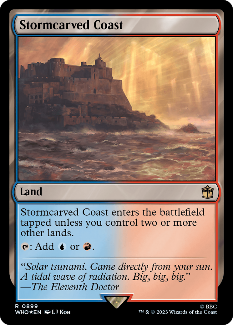 Stormcarved Coast (Surge Foil) [Doctor Who] - Magic: The Gathering - Card Brawlers | Quebec | Canada |