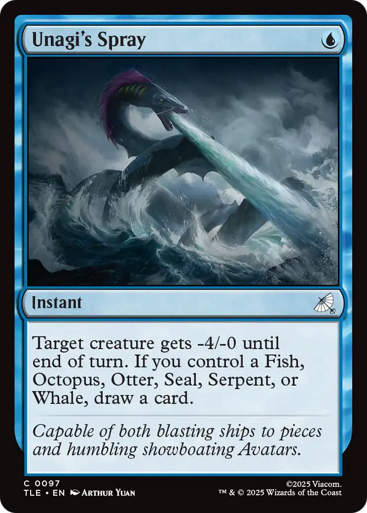 Unagi's Spray [Avatar: The Last Airbender: Eternal-Legal] - Magic: The Gathering - Card Brawlers | Quebec | Canada |