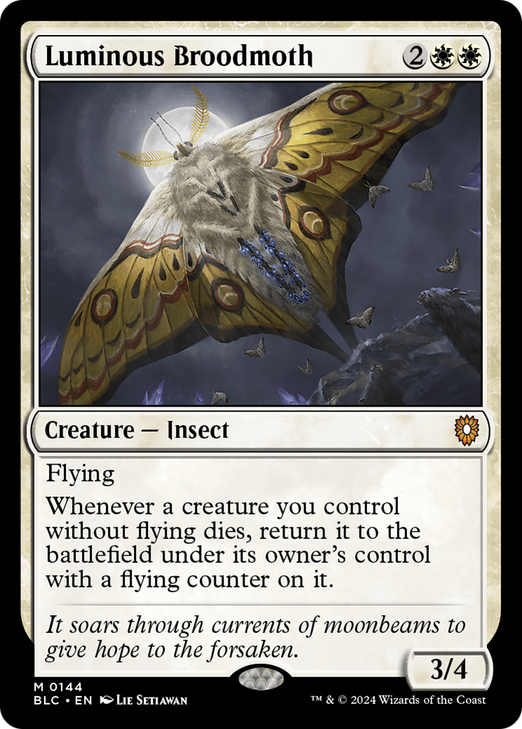 Luminous Broodmoth [Bloomburrow Commander] - Magic: The Gathering - Card Brawlers | Quebec | Canada |