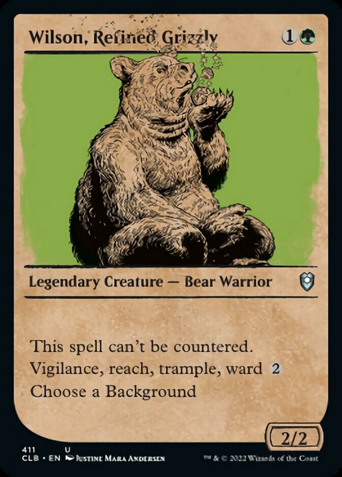 Wilson, Refined Grizzly (Showcase) [Commander Legends: Battle for Baldur's Gate] - Magic: The Gathering - Card Brawlers | Quebec | Canada |