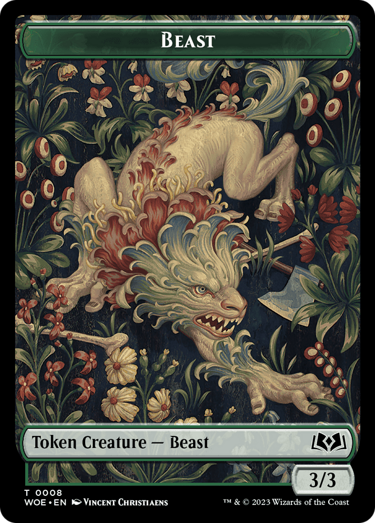 Beast // Food (0011) Double-Sided Token [Wilds of Eldraine Tokens] - Magic: The Gathering - Card Brawlers | Quebec | Canada |