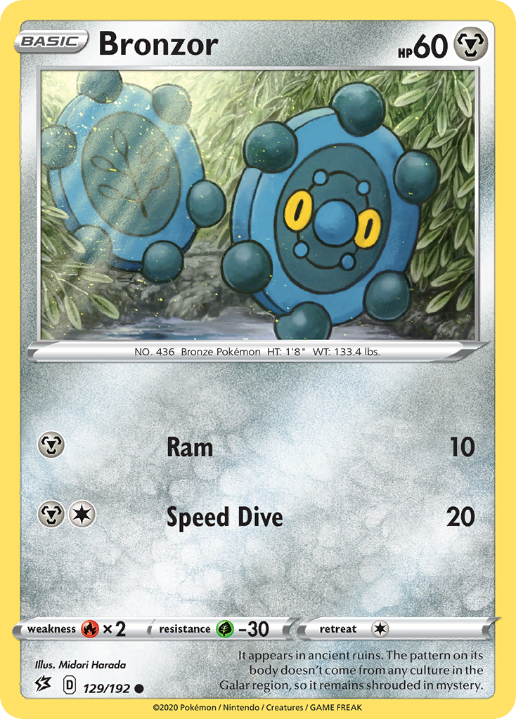 Bronzor (129/192) [Sword & Shield: Rebel Clash] - Pokémon - Card Brawlers | Quebec | Canada |