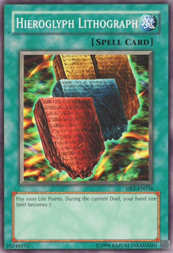Hieroglyph Lithograph [DR1-EN034] Common - Yu-Gi-Oh! - Card Brawlers | Quebec | Canada |