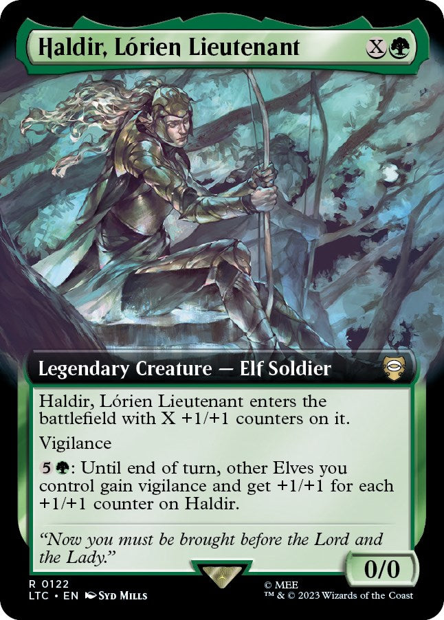 Haldir, Lorien Lieutenant (Extended Art) [The Lord of the Rings: Tales of Middle-Earth Commander] - Magic: The Gathering - Card Brawlers | Quebec | Canada |