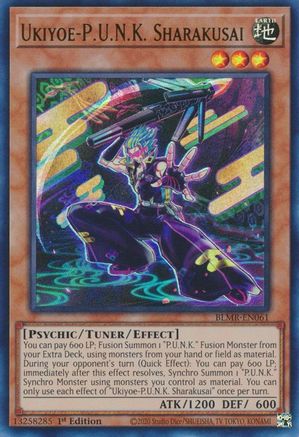 Ukiyoe-P.U.N.K. Sharakusai [BLMR-EN061] Ultra Rare - Yu-Gi-Oh! - Card Brawlers | Quebec | Canada |