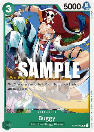 Buggy (032) (OP03-032) - Pillars of Strength Pre-Release Cards