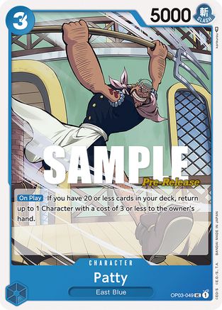 Patty (OP03-049) - Pillars of Strength Pre-Release Cards