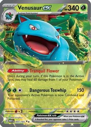 Venusaur ex (003/165) [Scarlet & Violet 151] - Pokémon - Card Brawlers | Quebec | Canada |