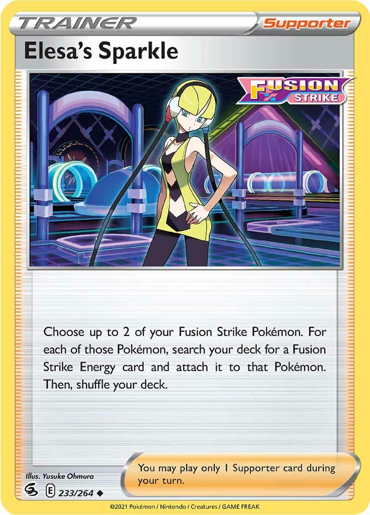 Elesa's Sparkle (233/264) [Sword & Shield: Fusion Strike] - Pokémon - Card Brawlers | Quebec | Canada |