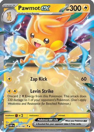 Pawmot ex (073/197) [Scarlet & Violet: Obsidian Flames] - Pokémon - Card Brawlers | Quebec | Canada |