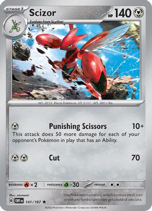 Scizor (141/197) [Scarlet & Violet: Obsidian Flames] - Pokémon - Card Brawlers | Quebec | Canada |