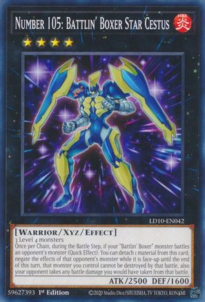 Number 105: Battlin' Boxer Star Cestus [LD10-EN042] Common - Yu-Gi-Oh! - Card Brawlers | Quebec | Canada |