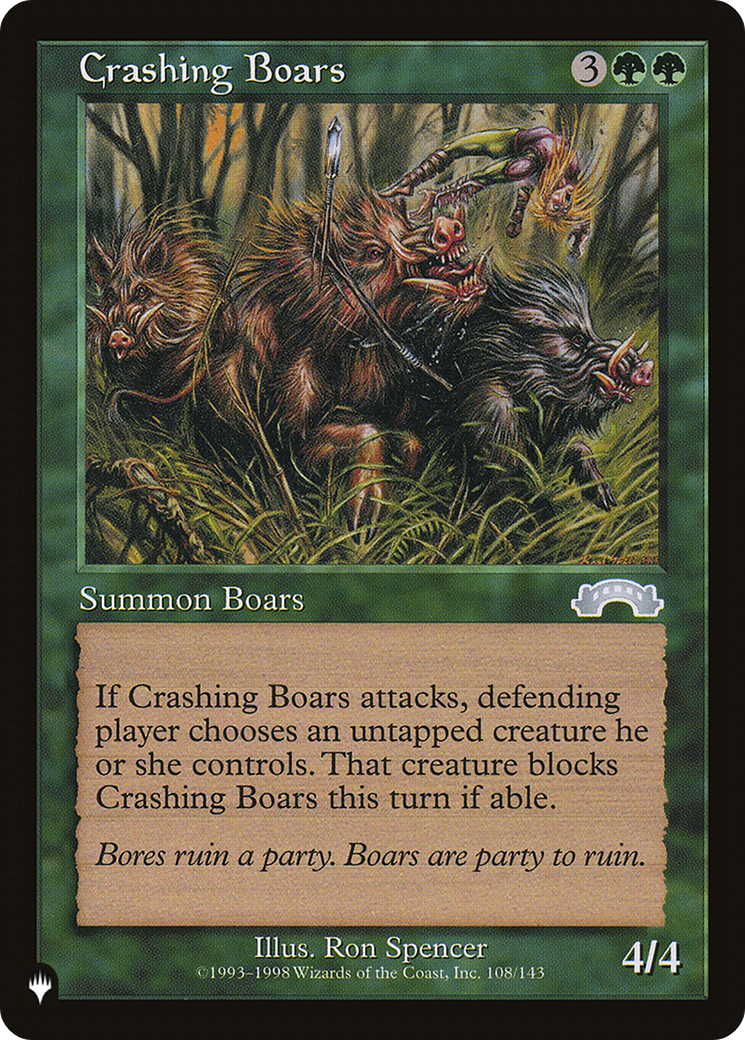 Crashing Boars [The List] - Magic: The Gathering - Card Brawlers | Quebec | Canada |
