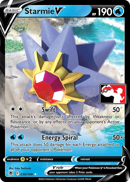 Starmie V (030/189) [Prize Pack Series Three] - Pokémon - Card Brawlers | Quebec | Canada |