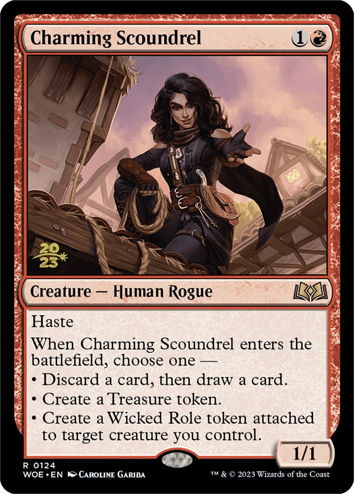 Charming Scoundrel [Wilds of Eldraine Prerelease Promos] - Magic: The Gathering - Card Brawlers | Quebec | Canada |