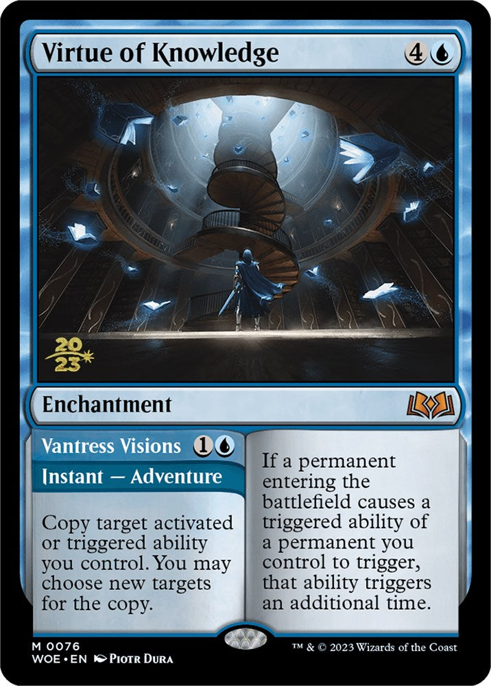 Virtue of Knowledge // Vantress Visions (Promo Pack) [Wilds of Eldraine Promos] - Magic: The Gathering - Card Brawlers | Quebec | Canada |