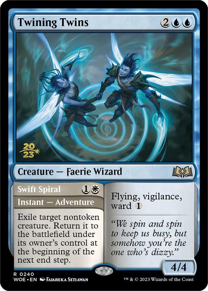 Twining Twins // Swift Spiral (Promo Pack) [Wilds of Eldraine Promos] - Magic: The Gathering - Card Brawlers | Quebec | Canada |