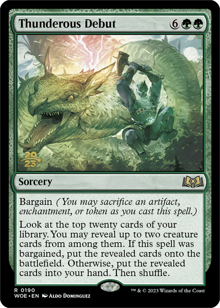 Thunderous Debut [Wilds of Eldraine Prerelease Promos] - Magic: The Gathering - Card Brawlers | Quebec | Canada |