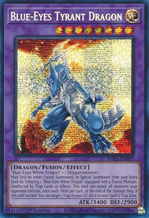 Blue-Eyes Tyrant Dragon [MP23-EN019] Prismatic Secret Rare - Yu-Gi-Oh! - Card Brawlers | Quebec | Canada |