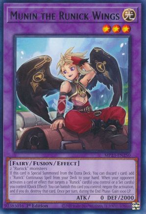 Munin the Runick Wings [MP23-EN250] Rare - Yu-Gi-Oh! - Card Brawlers | Quebec | Canada |