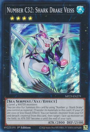 Number C32: Shark Drake Veiss [MP23-EN279] Super Rare - Yu-Gi-Oh! - Card Brawlers | Quebec | Canada |