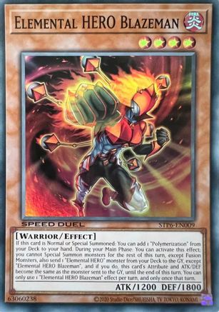 Elemental HERO Blazeman (STP6-EN009) Super Rare