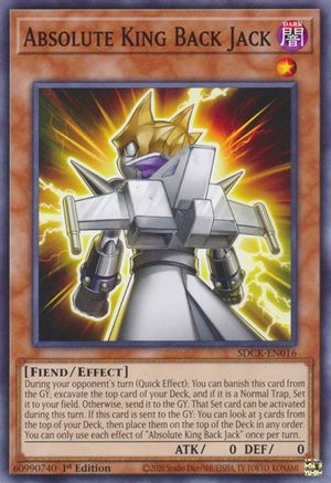 Absolute King Back Jack [SDCK-EN016] Common - Yu-Gi-Oh! - Card Brawlers | Quebec | Canada |