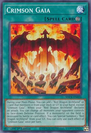 Crimson Gaia [SDCK-EN026] Common - Yu-Gi-Oh! - Card Brawlers | Quebec | Canada |