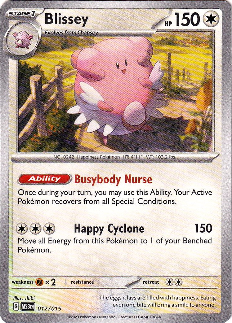 Blissey (012/015) [McDonald's Promos: 2023 Collection] - Pokémon - Card Brawlers | Quebec | Canada |
