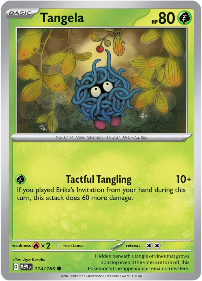 Tangela (114/165) [Scarlet & Violet 151] - Pokémon - Card Brawlers | Quebec | Canada |