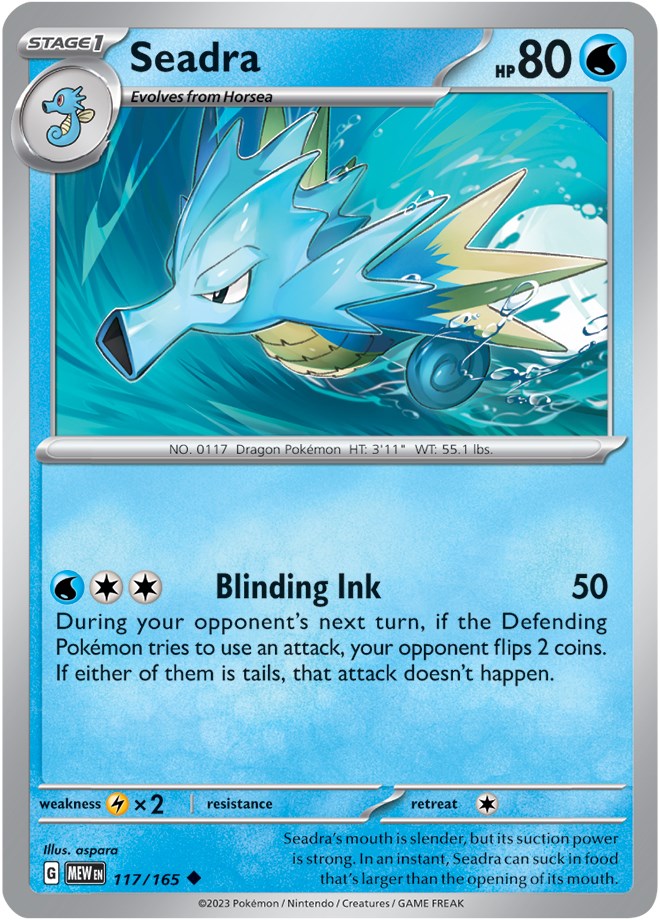 Seadra (117/165) [Scarlet & Violet 151] - Pokémon - Card Brawlers | Quebec | Canada |