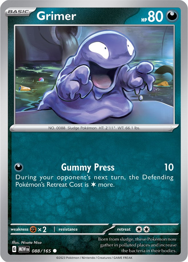 Grimer (088/165) [Scarlet & Violet 151] - Pokémon - Card Brawlers | Quebec | Canada |