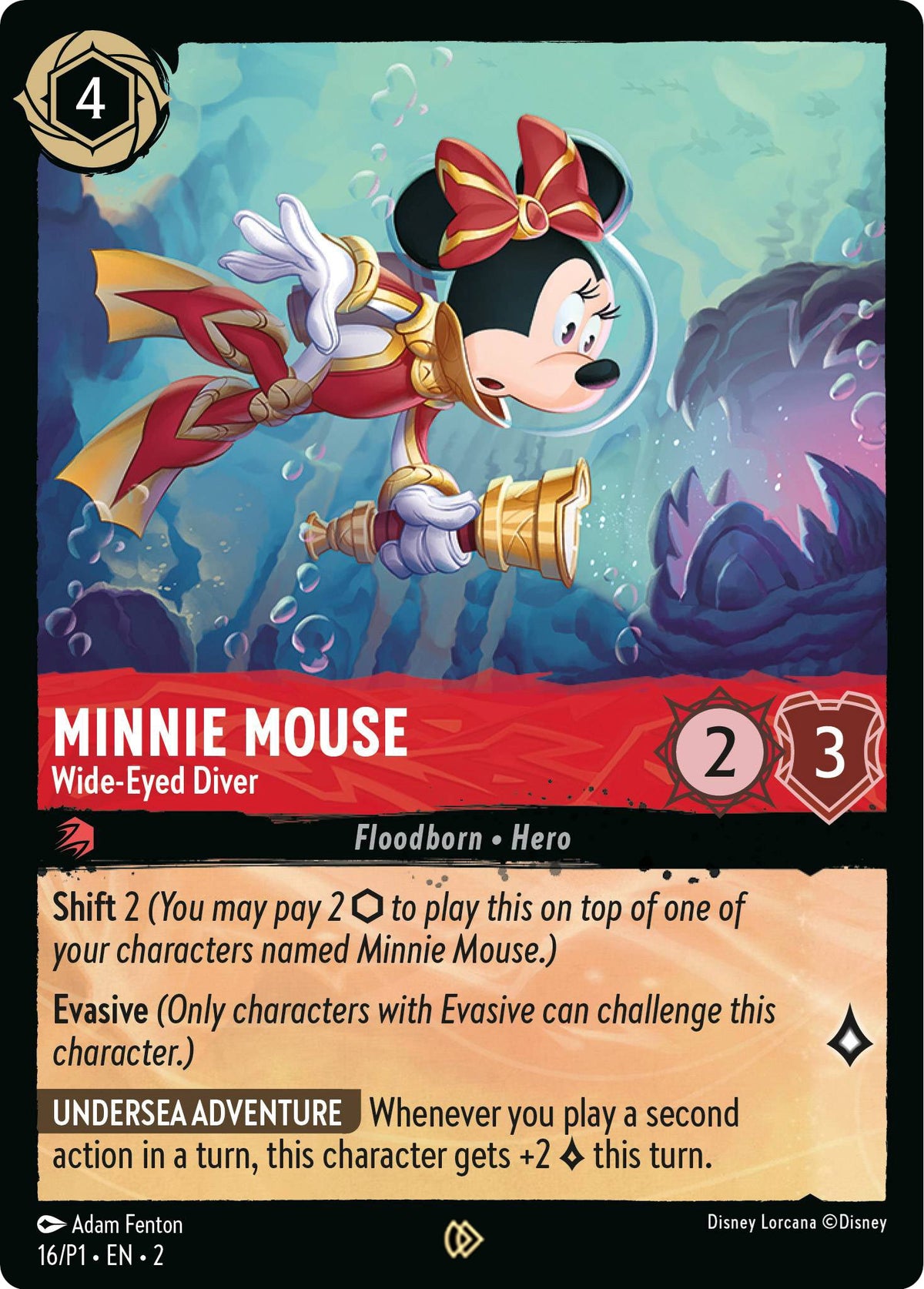 Minnie Mouse - Wide-Eyed Diver (16) [Promo Cards] - Disney - Card Brawlers | Quebec | Canada |