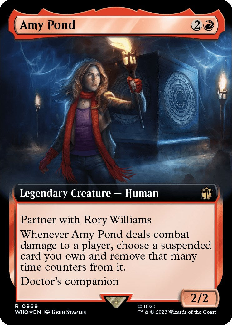 Amy Pond (Extended Art) (Surge Foil) [Doctor Who] - Magic: The Gathering - Card Brawlers | Quebec | Canada |
