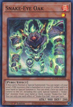 Snake-Eye Oak [AGOV-EN008] Super Rare - Yu-Gi-Oh! - Card Brawlers | Quebec | Canada |