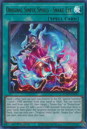 Original Sinful Spoils - Snake-Eye [AGOV-EN057] Ultra Rare - Yu-Gi-Oh! - Card Brawlers | Quebec | Canada |