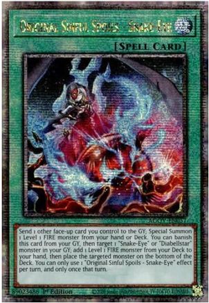 Original Sinful Spoils - Snake-Eye (Quarter Century Secret Rare) [AGOV-EN057] Quarter Century Secret Rare - Yu-Gi-Oh! - Card Brawlers | Quebec | Canada |