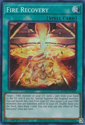 Fire Recovery [AGOV-EN059] Super Rare - Yu-Gi-Oh! - Card Brawlers | Quebec | Canada |