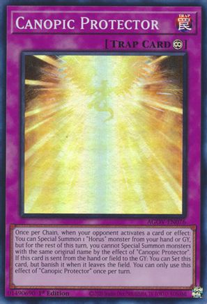 Canopic Protector [AGOV-EN076] Super Rare - Yu-Gi-Oh! - Card Brawlers | Quebec | Canada |