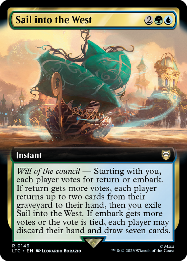 Sail into the West (Extended Art) [The Lord of the Rings: Tales of Middle-Earth Commander] - Magic: The Gathering - Card Brawlers | Quebec | Canada |