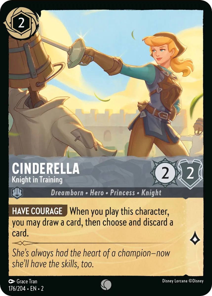 Cinderella - Knight in Training (176/204) [Rise of the Floodborn] - Disney - Card Brawlers | Quebec | Canada |