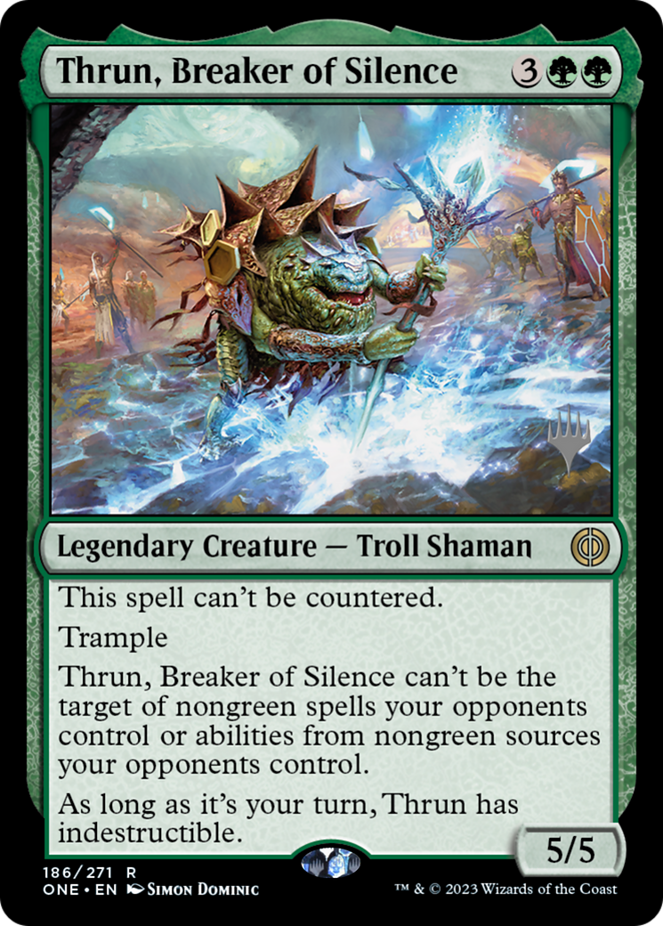 Thrun, Breaker of Silence (Promo Pack) [Phyrexia: All Will Be One Promos] - Magic: The Gathering - Card Brawlers | Quebec | Canada |