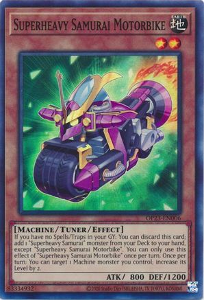 Superheavy Samurai Motorbike [OP23-EN006] Super Rare - Yu-Gi-Oh! - Card Brawlers | Quebec | Canada |