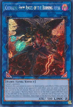 Cherubini, Ebon Angel of the Burning Abyss [RA01-EN042] Platinum Secret Rare - Yu-Gi-Oh! - Card Brawlers | Quebec | Canada |